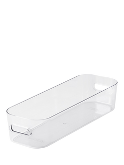 SmartStore Compact Slim Storage Container, 1.3L, Clear, Transparent