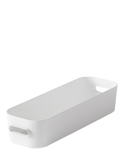 SmartStore Compact Slim Storage Container, 1.3L, White, White