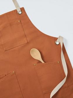 John Lewis Professional Cotton Apron - view 2, Auburn