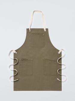 John Lewis Professional Cotton Apron, Avocado