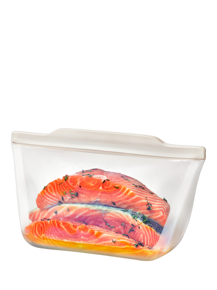 OXO Good Grips Reusable Silicone Storage Bag, 1.8L, Clear, Clear