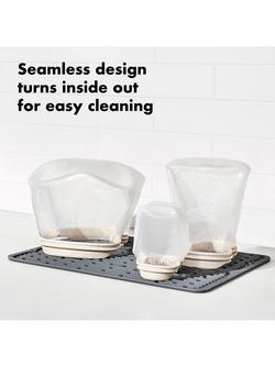 OXO Good Grips Reusable Silicone Storage Bag, 1.8L, Clear - view 2, Clear