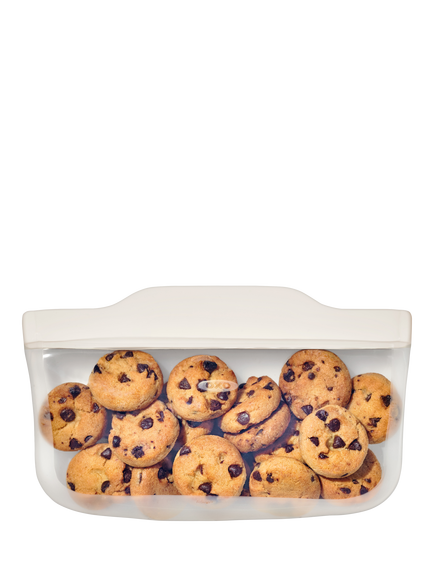 OXO Good Grips Reusable Silicone Snack Bag, 355ml, Clear, Clear