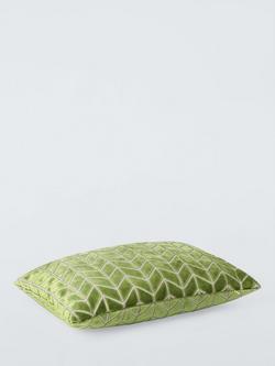 Harlequin Perplex Velvet Cushion, Kelly - view 2, Kelly