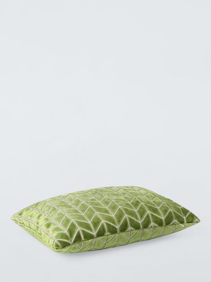 Harlequin Perplex Velvet Cushion, Kelly - view 2, Kelly