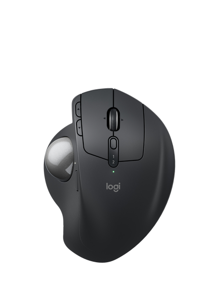 Logitech MX ERGO S Wireless Trackball Bluetooth Mouse, Graphite, Graphite