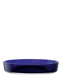 LSA International Collective Porcelain Low Serve Bowl, 35cm, Blue Cobalt, Blue Cobalt