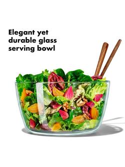 OXO Good Grips Glass Salad Spinner - view 2, Transparent