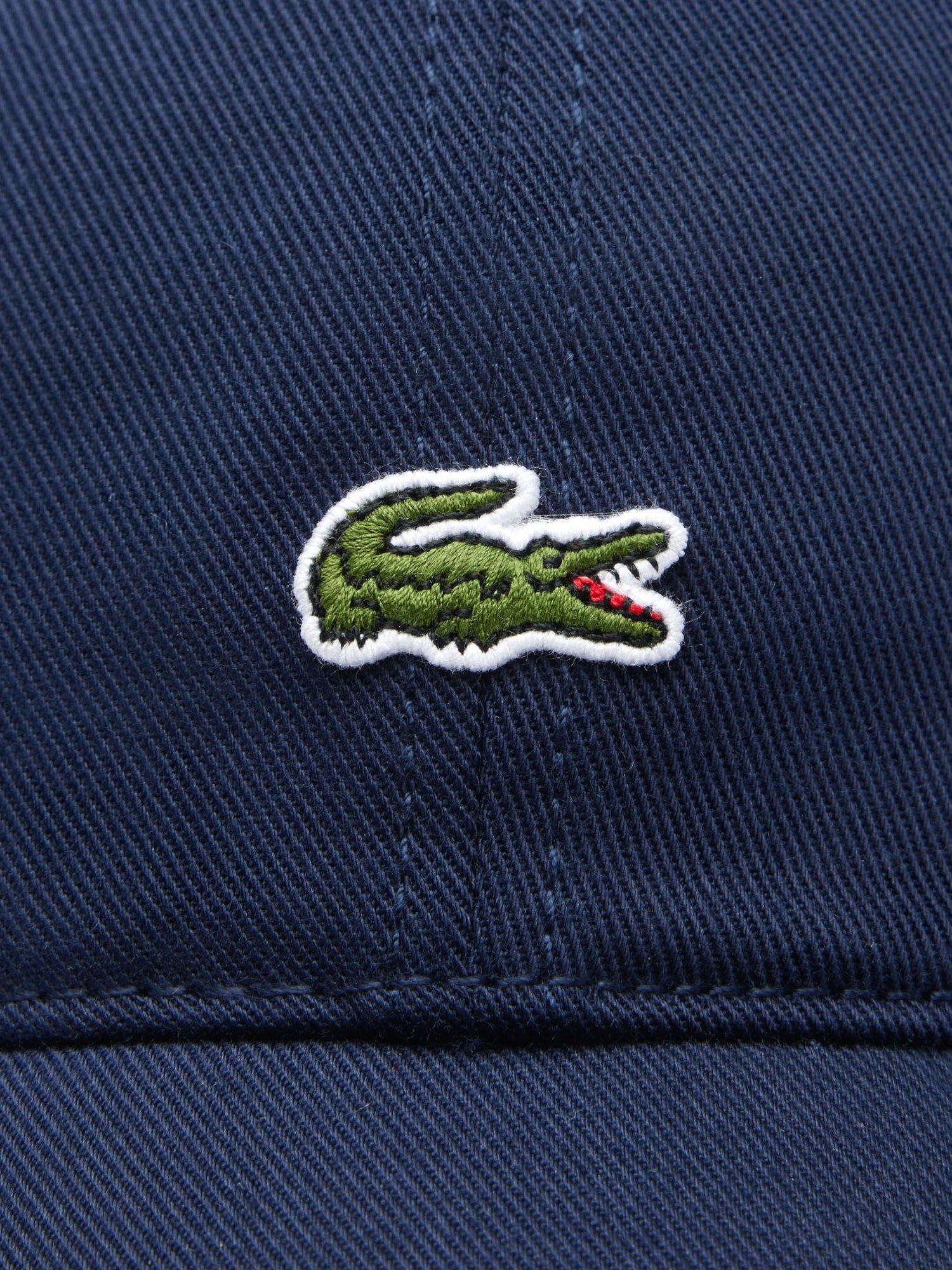 Product image 4 of 7, which shows Lacoste Logo Baseball Cap, Blue Navy