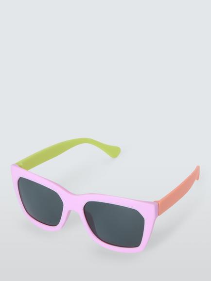 John Lewis Kids' Colour Block Square Sunglasses, Multi, Multi