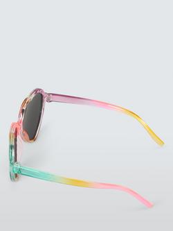 John Lewis Kids' Ombre Heart Sunglasses, Rainbow - view 2, Rainbow