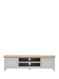 Cotswold Company Chester Extra Large TV Stand, Up To 80", Dove Grey