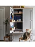 Cotswold Company Chester Hideaway Home Office, Dove Grey