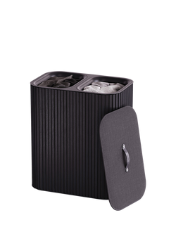 Joseph Joseph Tota Luxe Laundry Basket, 90L - view 2, Black