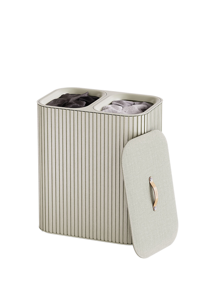Joseph Joseph Tota Luxe Laundry Basket, 90L - view 2, Ecru