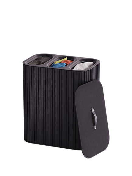Joseph Joseph Tota Laundry Basket, Luxe Black - view 2, Black