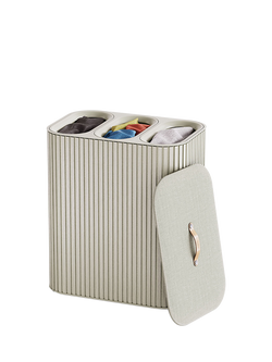 Joseph Joseph Tota Trio Luxe Laundry Basket, Ecru - view 2, Ecru