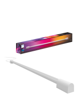 Philips Hue Play Gradient Smart Lighting Adjustable Colour Changing LED Light Tube Compact, 17.4W, 87.7cm, White