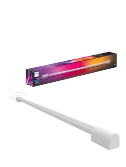 Philips Hue Play Gradient Smart Lighting Adjustable Colour Changing LED Light Tube Compact, 17.4W, 87.7cm, White, White