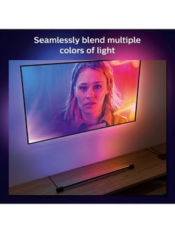 Philips Hue Play Gradient Smart Lighting Adjustable Colour Changing LED Light Tube Compact, 17.4W, 87.7cm, Black - view 2, Black