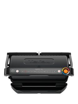 Tefal Optigrill+ XL 6-8 Portion Indoor Smart Grill, Black, Black