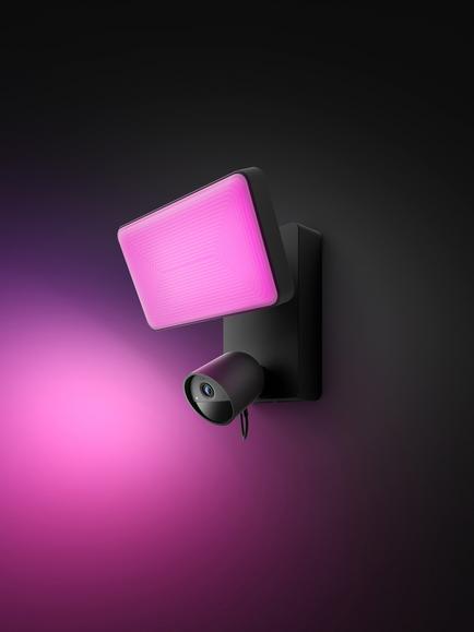 Philips Hue Floodlight Smart Security Camera with Siren Alarm, White - view 2, White
