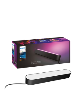 Philips Hue White and Colour Ambiance Play Wireless Lighting Adjustable Colour Changing Light Bar Extension, Black, Black