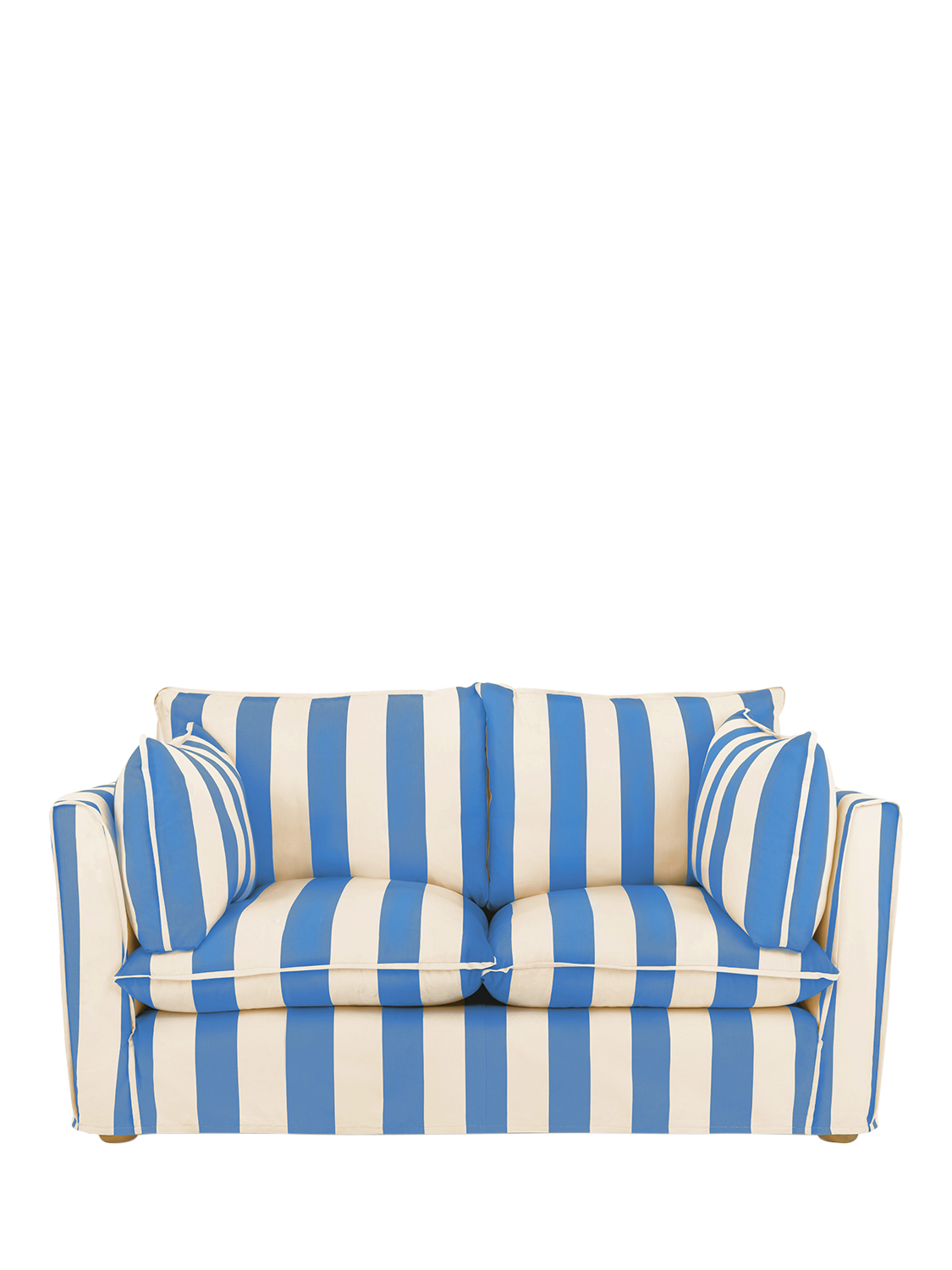 Cocobella Range, John Lewis x Sophie Conran Cocobella Small 2 Seater Sofa, Cornish Blue Stripe