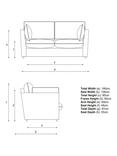 John Lewis x Sophie Conran Cocobella Small Sofa Replacement Loose Cover, Beatrice Camelia