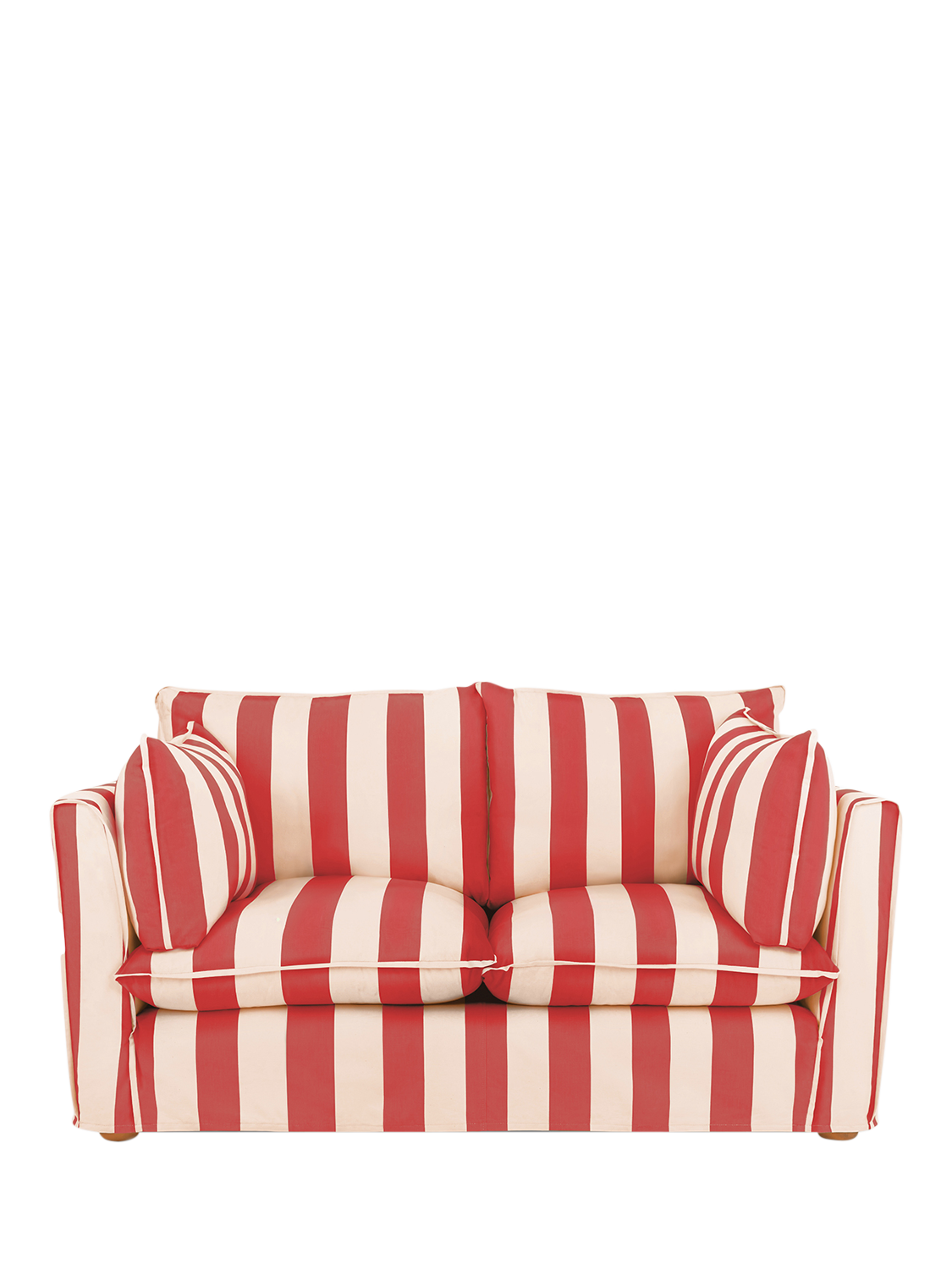 Cocobella Range, John Lewis x Sophie Conran Cocobella Small 2 Seater Sofa, Petunia Red Stripe