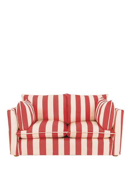 John Lewis x Sophie Conran Cocobella Small 2 Seater Sofa, Petunia Red Stripe