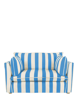 John Lewis x Sophie Conran Cocobella Loveseat, Cornish Blue Stripe