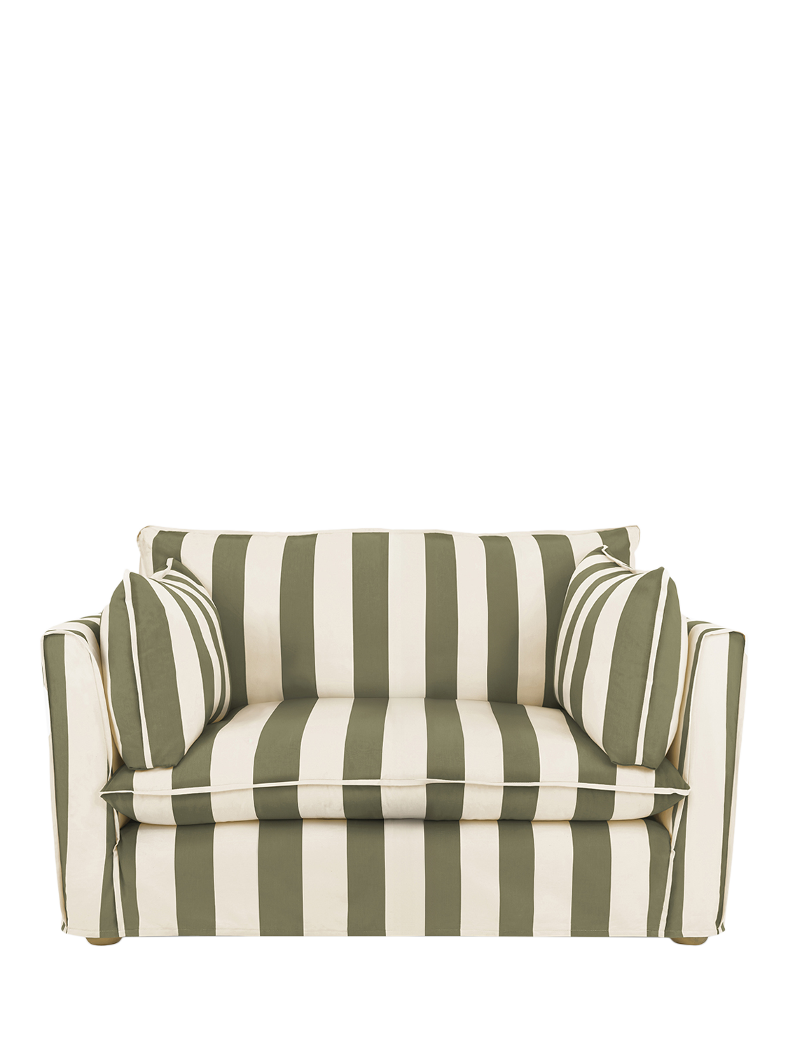 Cocobella Range, John Lewis x Sophie Conran Cocobella Loveseat, Spring Green Stripe