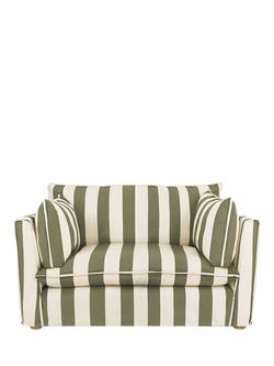 John Lewis x Sophie Conran Cocobella Loveseat, Spring Green Stripe