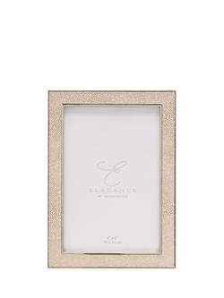 Elegance by Impressions Shagreen Photo Frame, Neutral