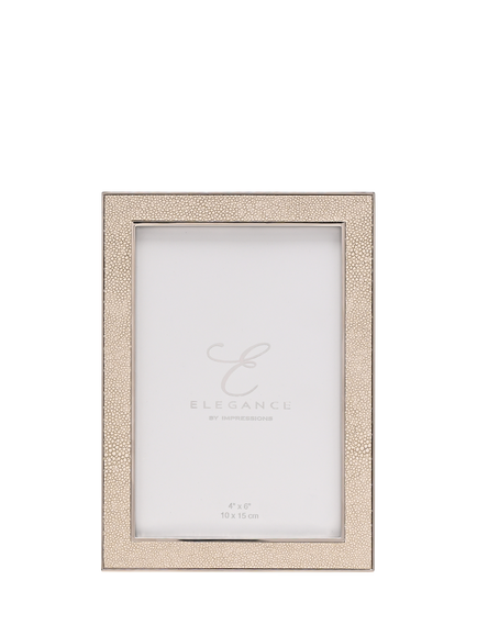 Elegance by Impressions Shagreen Photo Frame, Neutral