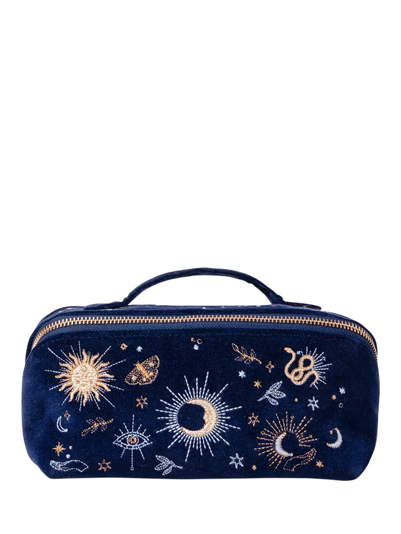 Elizabeth Scarlett Boho Mysticism メイクアップバッグ｜関送込 Elizabeth Scarlett Boho Mysticism Makeup Bag Navy – Sand and