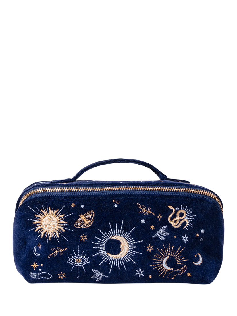 Elizabth Scarlett Boho Mysticism Makeup Bag, Navy
