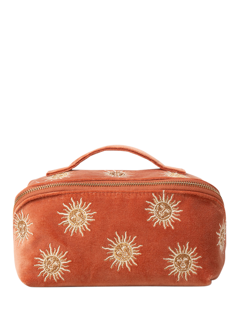 Elizabeth Scarlett Sun Goddess Makeup Bag Rust