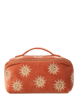 Elizabeth Scarlett Sun Goddess Makeup Bag, Rust, Rust