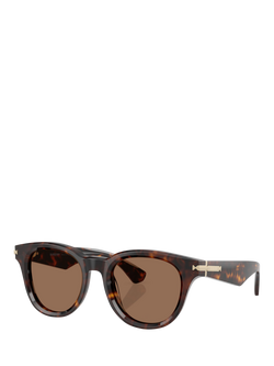 Burberry BE4439 Men's D-Frame Sunglasses, Dark Havana/Brown