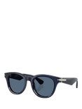 Burberry BE4439 Men's D-Frame Sunglasses, Navy/Blue