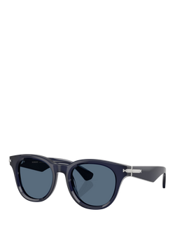 Burberry BE4439 Men's D-Frame Sunglasses, Navy/Blue