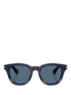 Burberry BE4439 Men's D-Frame Sunglasses - view 2, Navy/Blue