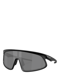 Oakley OO9484D Unisex Wrap Sunglasses, Matte Black, Matte Black