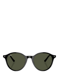 Ray-Ban RB2230 Round Sunglasses, Black/Grey