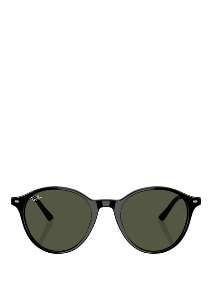 Ray-Ban RB2230 Round Sunglasses, Black/Green - view 2, Black/Grey