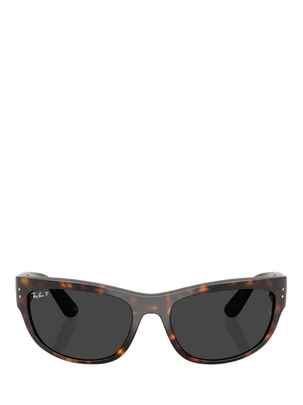 Ray-Ban RB2289 Polarised Rectangular Sunglasses, Havana/Grey - view 2, Havana/Grey