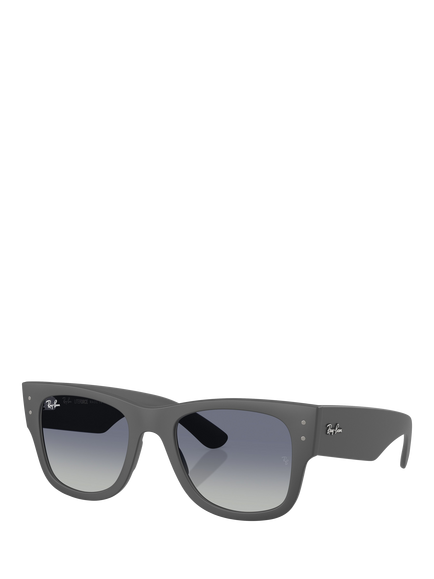 Ray-Ban RB4840S Mega Wayfarer Sunglasses, Sand Grey/Blue Gradient, Sand Grey/Blue Gradient