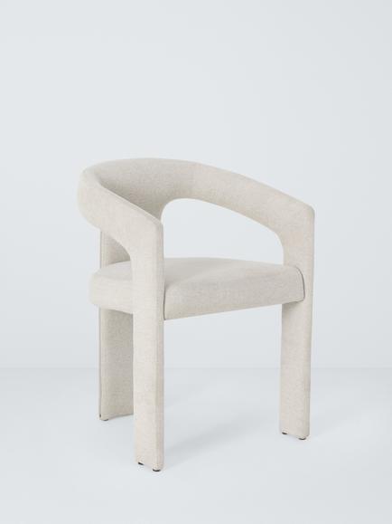John Lewis Contour Upholstered Dining Chair, Beach